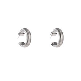 Oorbellen E5378-1 Spring hoop zilver - Day&Eve Oorbellen E5378-1 Spring hoop zilver - Day&Eve