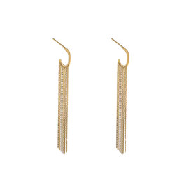 Oorbellen E5425-2 Waterfall stud goud - Day&Eve Oorbellen E5425-2 Waterfall stud goud - Day&Eve