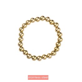 Armband B4205-2 balsy bracelet 8 mm goud - Day&Eve Armband B4205-2 balsy bracelet 8 mm goud - Day&Eve