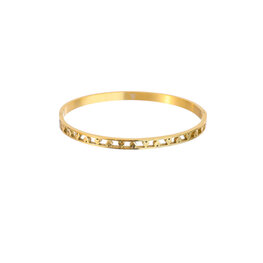 Armband bangle B5369-2 hearts goud - Day&Eve Armband bangle B5369-2 hearts goud - Day&Eve