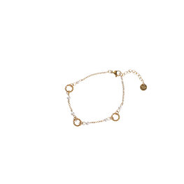 Armband B5283-3 rounds pearls goud - Day&Eve Armband B5283-3 rounds pearls goud - Day&Eve