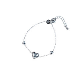 Armband B5358-1 triple heart zilver - Day&Eve Armband B5358-1 triple heart zilver - Day&Eve
