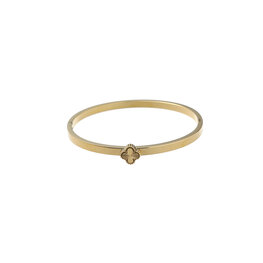 Armband bangle B5208-2 clover goud - Day&Eve Armband bangle B5208-2 clover goud - Day&Eve
