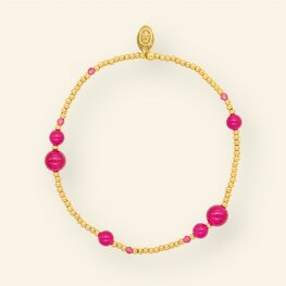 Armband MH68 Bubble fuchsia - MableHappiness