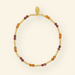 Armband MH72 Burgundy brown - MableHappiness