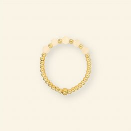 Ring MH245 Peach facet - MableHappiness