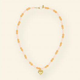 Ketting MH120 Peachy heart - MableHappiness