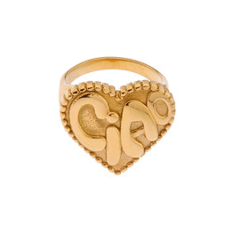 Ring K.R.043.5 Ciao Bella goud - Label Kiki