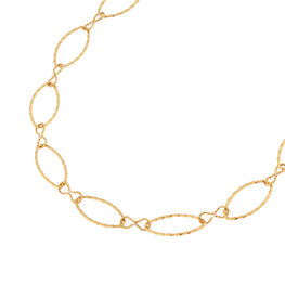 Ketting K.SK.180.1 Infinity oval ketting goud - Label Kiki Ketting K.SK.180.1 Infinity oval ketting goud - Label Kiki