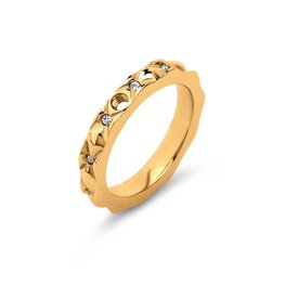 Twisted ring Toto goud TR40 - Melano Twisted ring Toto goud TR40 - Melano