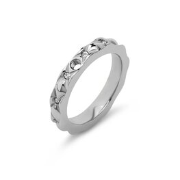 Twisted ring Toto zilver TR40 - Melano Twisted ring Toto zilver TR40 - Melano