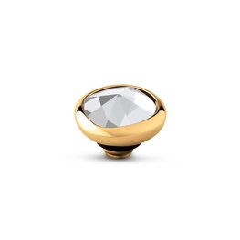 Steentje twisted Cloud Crystal stone 7 mm goud TMC4 - Melano Steentje twisted Cloud Crystal stone 7 mm goud TMC4 - Melano