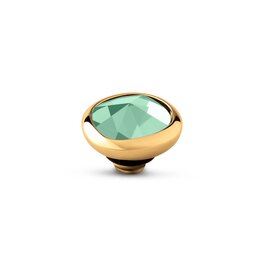 Steentje twisted Cloud stone Lime 7 mm goud TMC4 - Melano Steentje twisted Cloud stone Lime 7 mm goud TMC4 - Melano