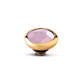 Steentje twisted Cloud stone Milk Pink 9 mm goud TMC4 - Melano Steentje twisted Cloud stone Milk Pink 9 mm goud TMC4 - Melano