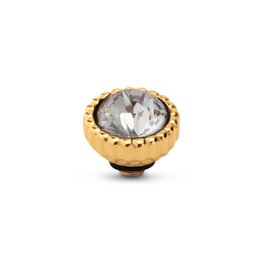 Steentje twisted  Bali Petite stone Crystal F 7 mm goud TME1 - Melano Steentje twisted  Bali Petite stone Crystal F 7 mm goud TME1 - Melano