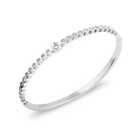 Armband Bangle Twisted Wave 3,5 mm zilver - Melano Armband Bangle Twisted Wave 3,5 mm zilver - Melano