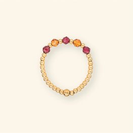 Ring MH249 Burgundy Brown - MableHappiness