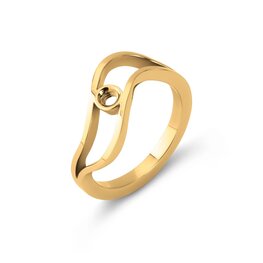 Twisted ring Tamara goud TR47 - Melano Twisted ring Tamara goud TR47 - Melano