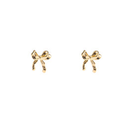 Oorbellen E5011-2 Bow stud goud - Day&Eve Oorbellen E5011-2 Bow stud goud - Day&Eve