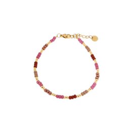Armband LK016 Raspberry rainbow goud - Label Kiki Armband LK016 Raspberry rainbow goud - Label Kiki