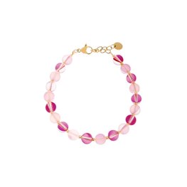 Armband LK017 Pink glow goud - Label Kiki Armband LK017 Pink glow goud - Label Kiki