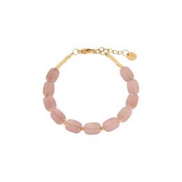 Armband LK021 Mushroom beads goud - Label Kiki Armband LK021 Mushroom beads goud - Label Kiki