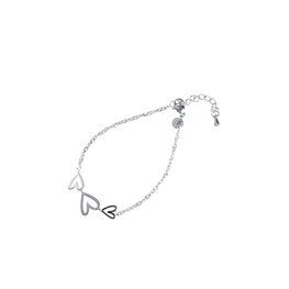 Armband B5339-1 Heart wave zilver - Day&Eve Armband B5339-1 Heart wave zilver - Day&Eve
