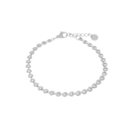 Armband LK044 Baby shell zilver - Label Kiki Armband LK044 Baby shell zilver - Label Kiki