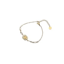 Armband B5288-1 hexagon pink goud - Day&Eve Armband B5288-1 hexagon pink goud - Day&Eve