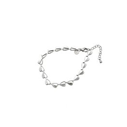 Armband B5483-1 striped heart zilver - Day&Eve Armband B5483-1 striped heart zilver - Day&Eve