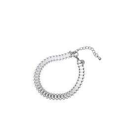 Armband B5481-1 rails zilver - Day&Eve Armband B5481-1 rails zilver - Day&Eve