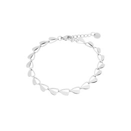Armband LK045 Half heart zilver - Label Kiki Armband LK045 Half heart zilver - Label Kiki