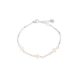 Armband LK047 White clover zilver - Label Kiki Armband LK047 White clover zilver - Label Kiki