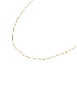 Ketting LK205 Pearl pearl pearl goud - Label Kiki Ketting LK205 Pearl pearl pearl goud - Label Kiki