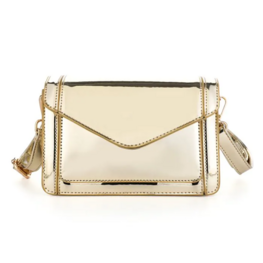 Tas metallic goud