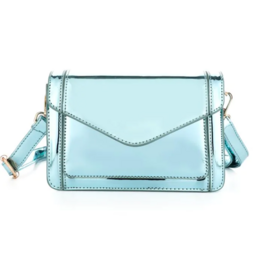 Tas metallic blauw
