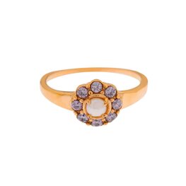 Ring LK101 Lila pearl goud - Label Kiki
