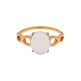 Ring LK109 Wavy opal goud - Label Kiki