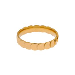 Ring LK110 Mini round goud - Label Kiki