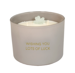 Geurkaars Wishing you lots of luck - MyFlame