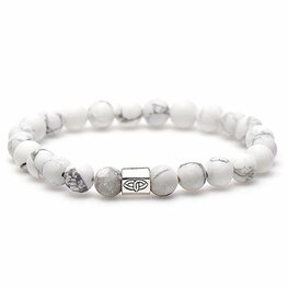 Armband Casablanca matt silver pentagon 8MM/20cm - Karma Him Armband Casablanca matt silver pentagon 8MM/20cm - Karma Him