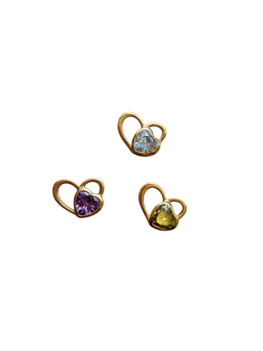 Birth stones hartje goud (jan-dec) - Imotionals Birth stones hartje goud (jan-dec) - Imotionals