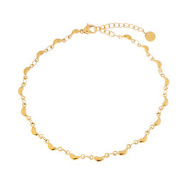 Enkelbandje K.E.47.1 Half moon goud - Label Kiki