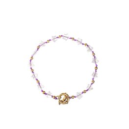 Armband Lila stars goud - Rose & Camellia Armband Lila stars goud - Rose & Camellia