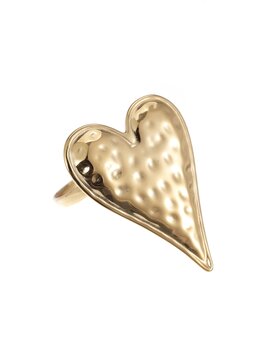 Ring pointy heart goud - Rose & Camellia
