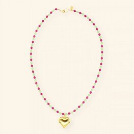 Ketting MH128 Green fuchsia - MableHappiness