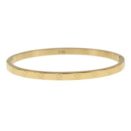 Bangle klavertje vier Lily goud - Kalli