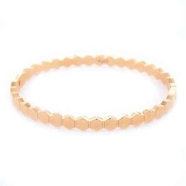 Bangle Hexagon goud - Kalli