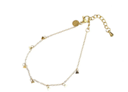 Armband TB5341-2 tiny bracelet Triangle goud - Day&Eve Armband TB5341-2 tiny bracelet Triangle goud - Day&Eve