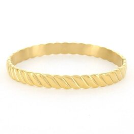 Bangle Strepen Nova goud - Kalli